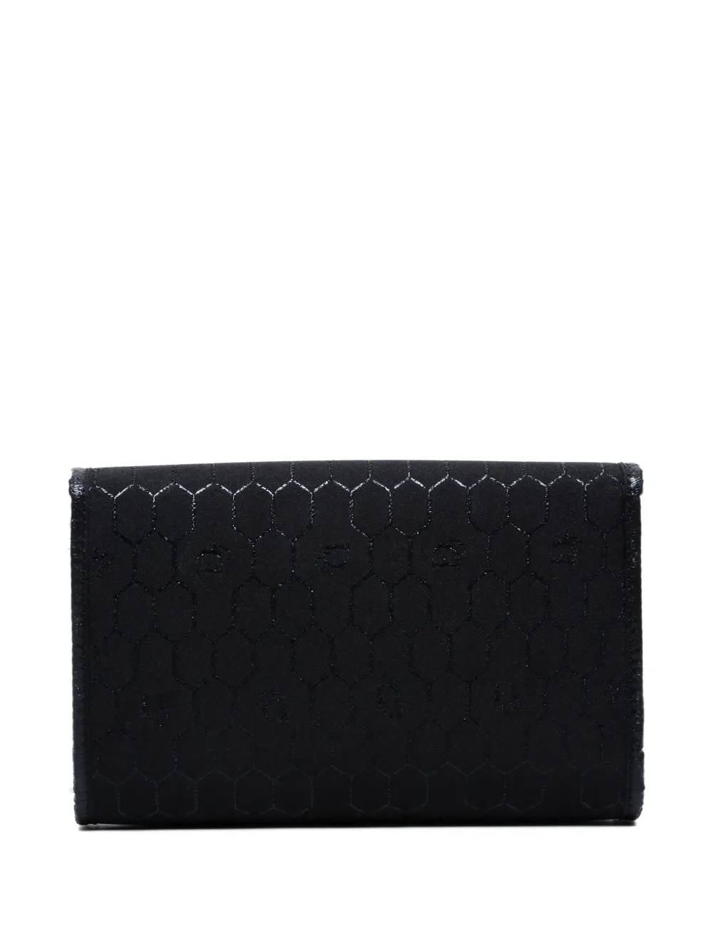 Pre-owned Dior 1990s Honey Comb Shoulder Bag In Black