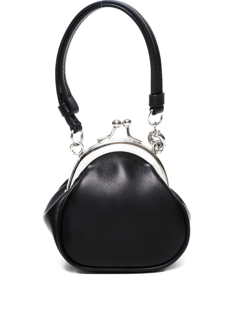 Pre-owned Maison Margiela 2020s Tabi Flame Micro Handbag In Black