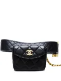 CHANEL Pre-Owned 1990-2000s quilted-leather belt bag - Black