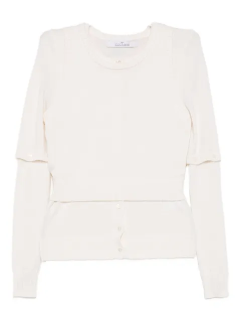 Rokh layered cardigan top