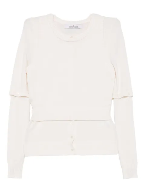 Rokh layered cardigan top