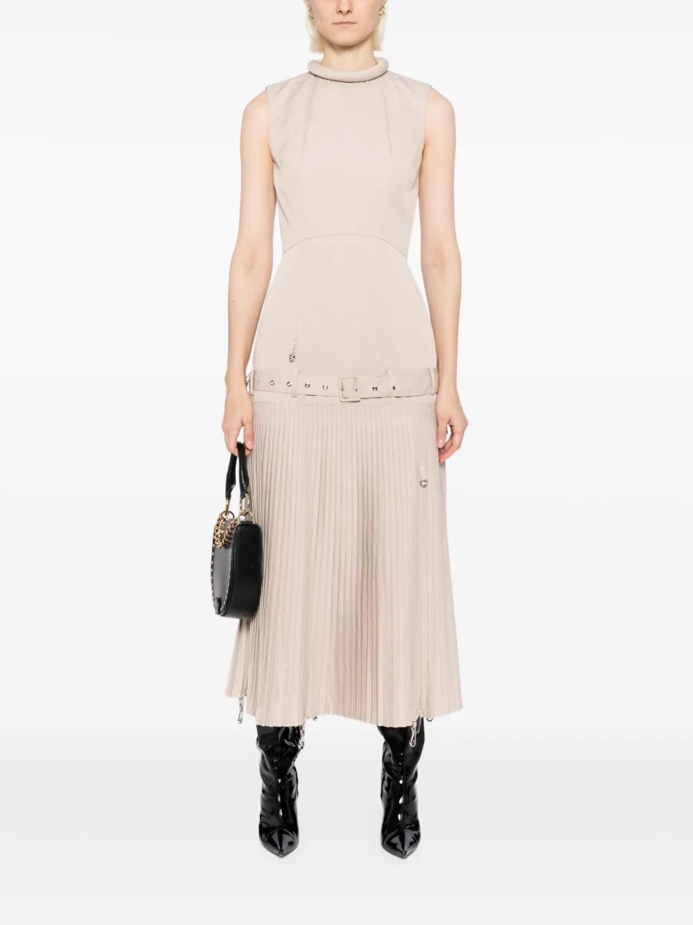 Rokh Overturn jurk - Beige