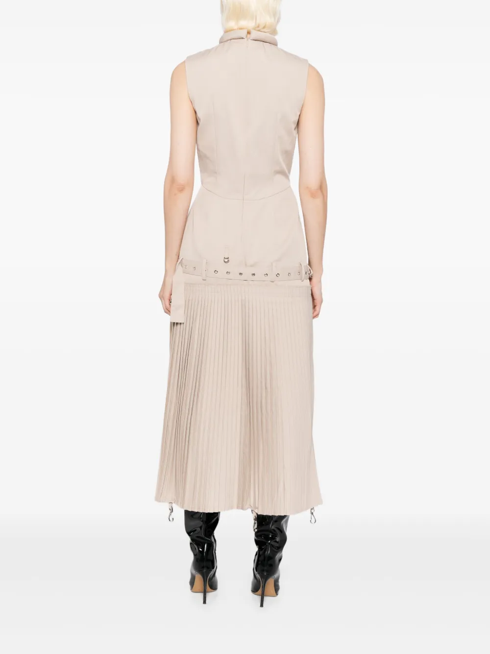 Rokh Overturn Dress In White