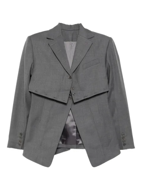 Rokh layered broken jacket