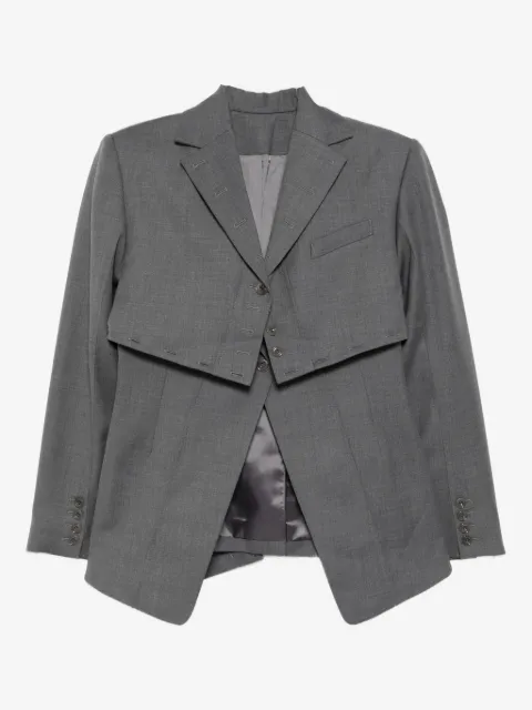 Rokh layered broken jacket