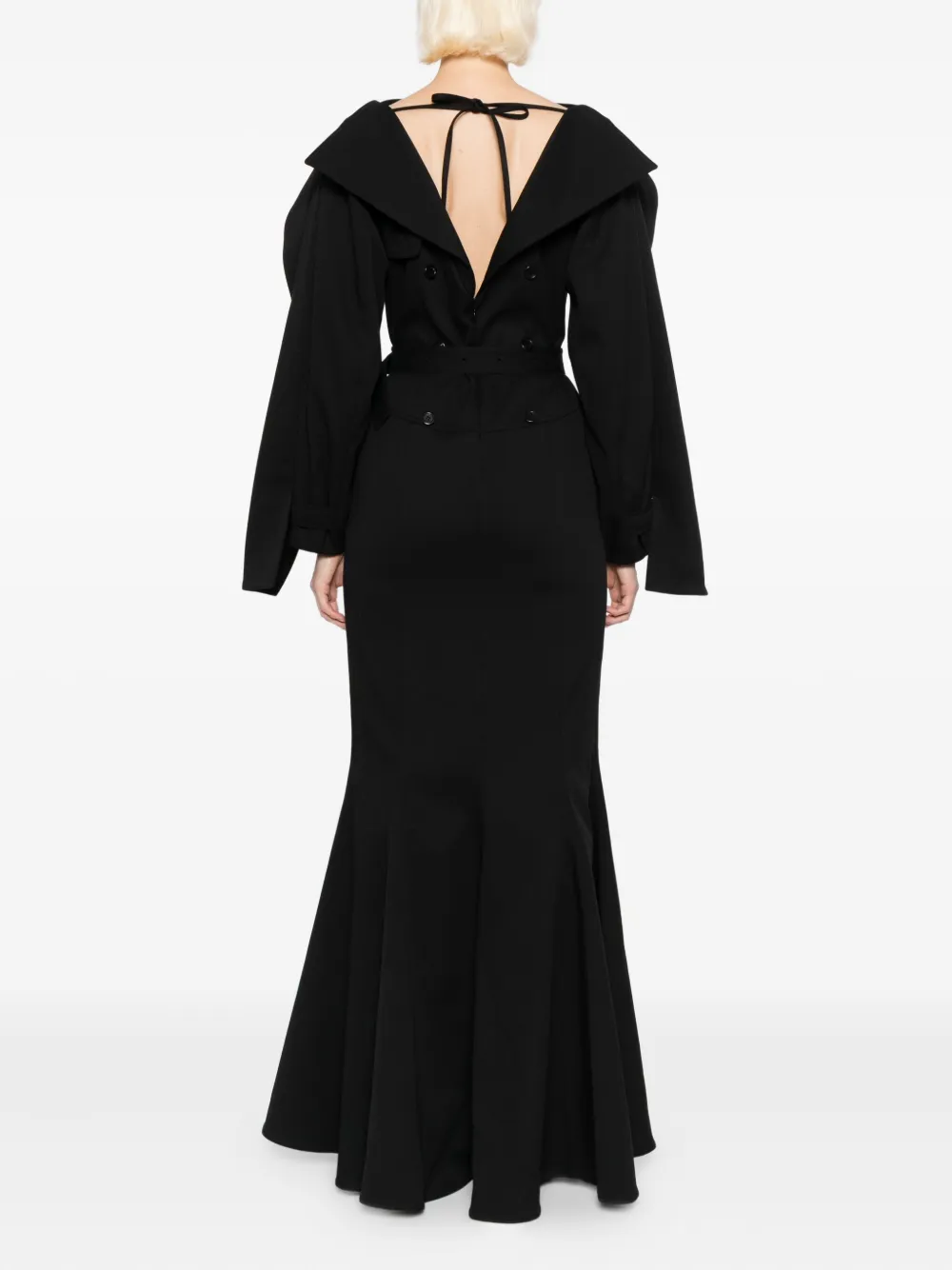 Rokh Jurk met lange mouwen Zwart