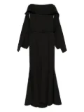 Rokh long-sleeved dress - Black