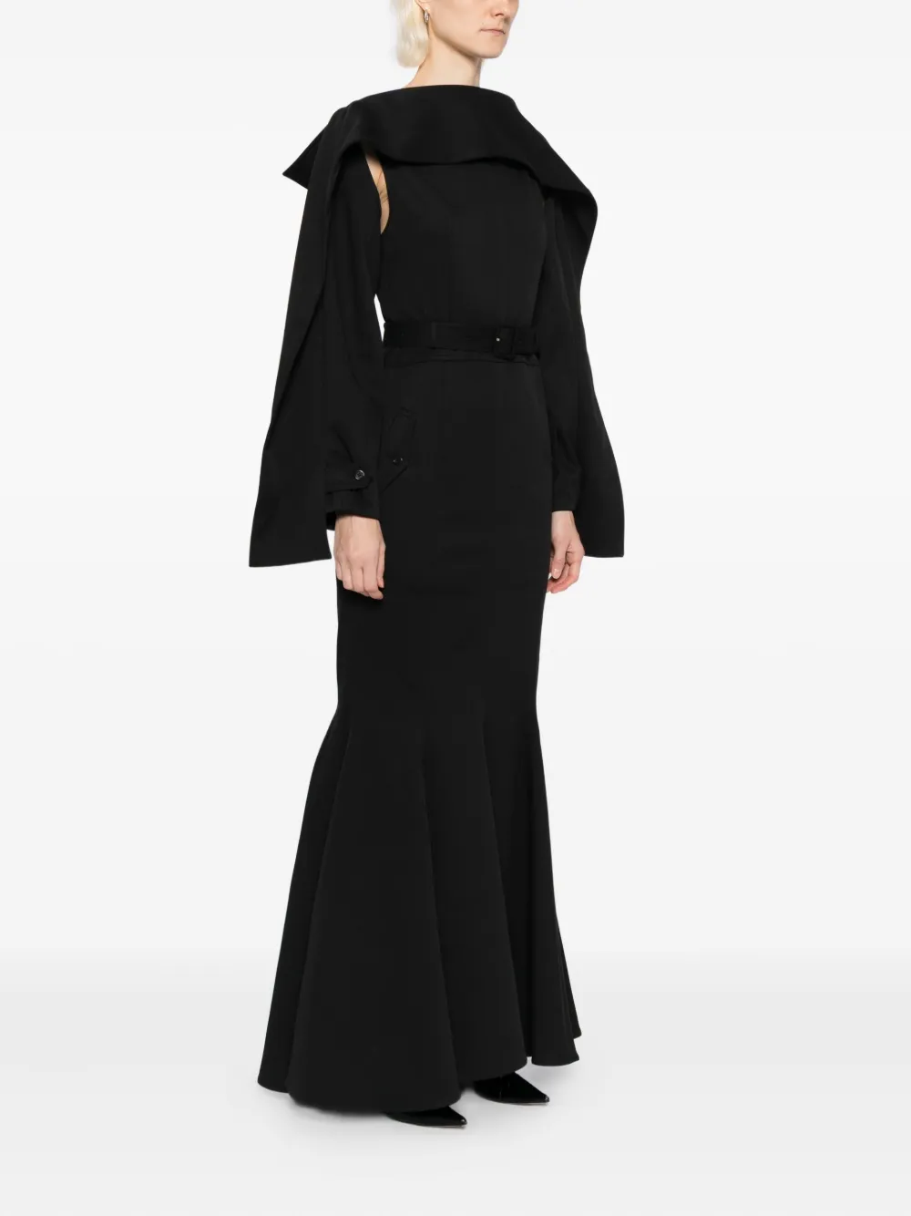 Rokh Jurk met lange mouwen Zwart