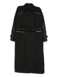 Rokh double-breasted trench coat - Black
