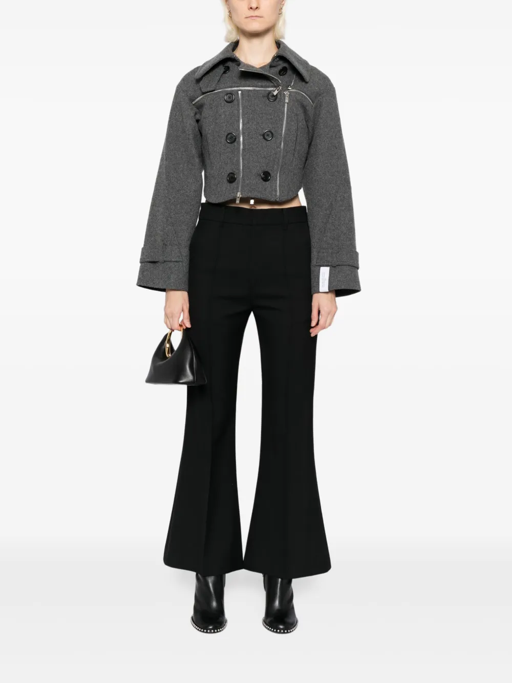 Rokh Flared broek - Zwart