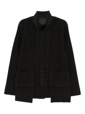 Yohji Yamamoto ジップアップ シャツジャケット | ブラック | FARFETCH JP