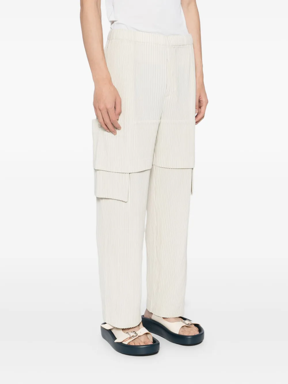 Issey Miyake Multi-pocket Trousers In Neutral