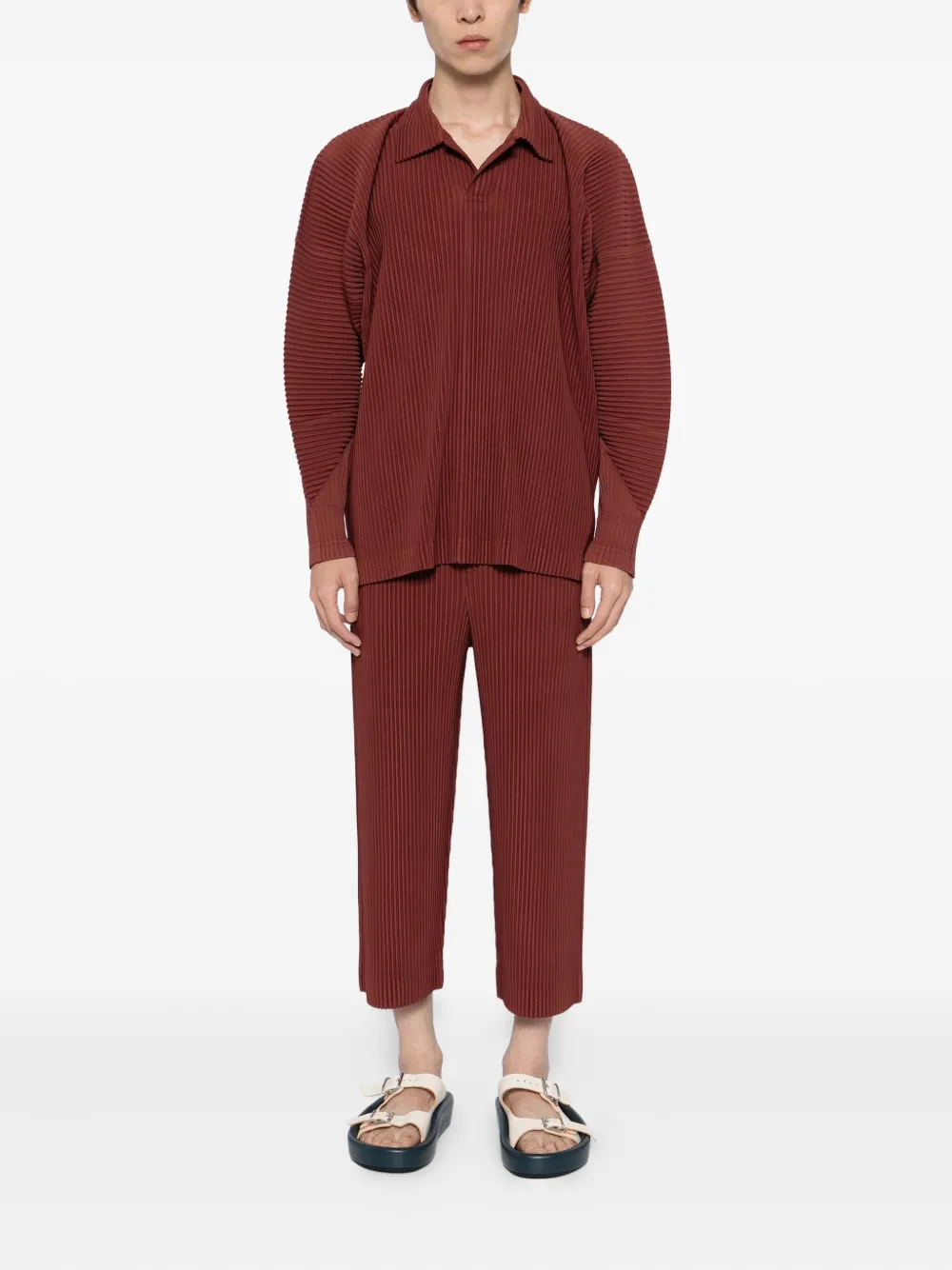 Homme Plissé Issey Miyake August poloshirt - Rood