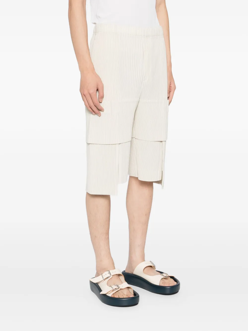 Issey Miyake Multi-pocket Shorts In Neutral