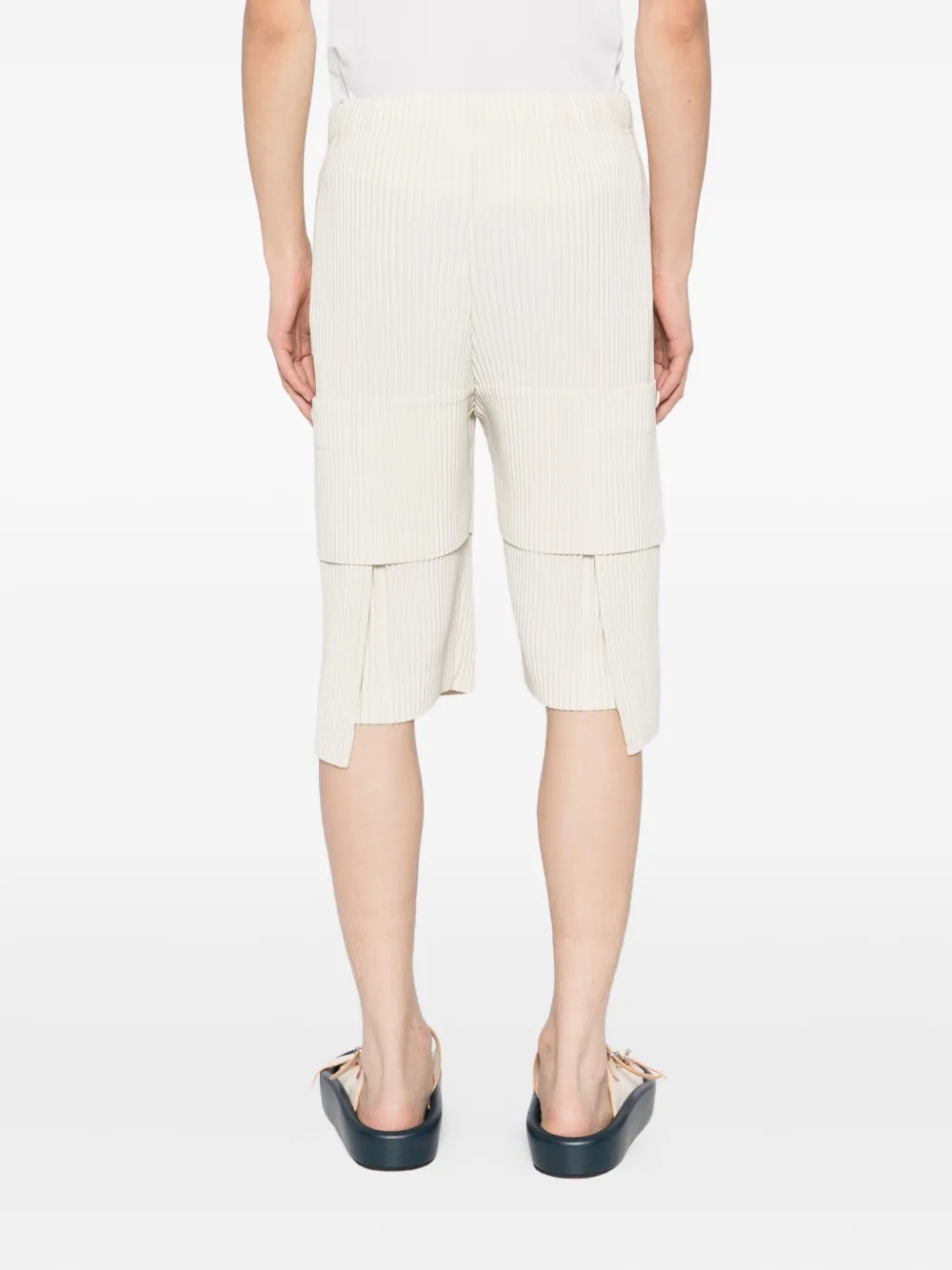 Issey Miyake Multi-pocket Shorts In Neutral