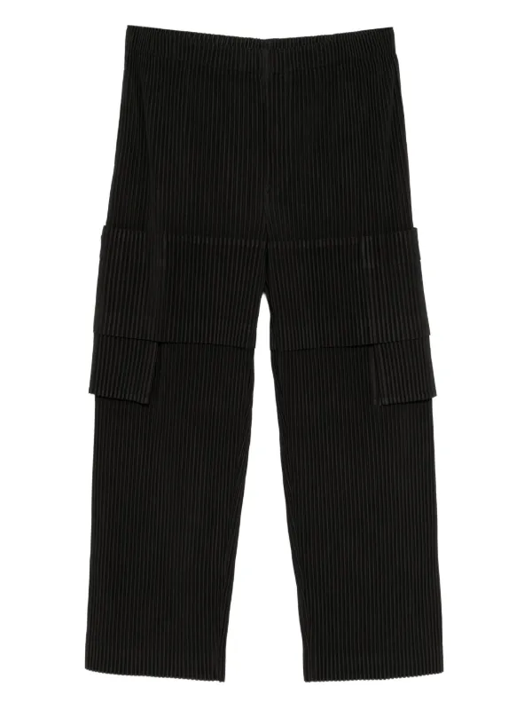新品未使用 HOMME PLISSÉ ISSEY MIYAKE 黒 パンツ ISSEY MIYAKE homme plisse プリーツパンツサイズ：2