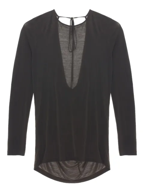 Uma Wang tie-back long-sleeve top