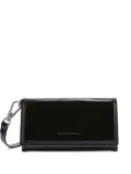 Ermanno Scervino patent-leather detachable-strap wallet - Black