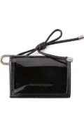 Ermanno Scervino patent-leather clasp wallet - Black
