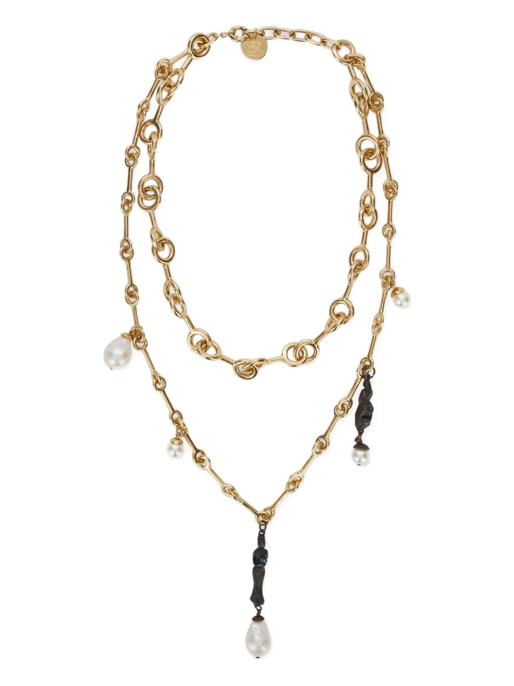 Ermanno Scervino multi-strand pearl necklace | Gold | Image 1