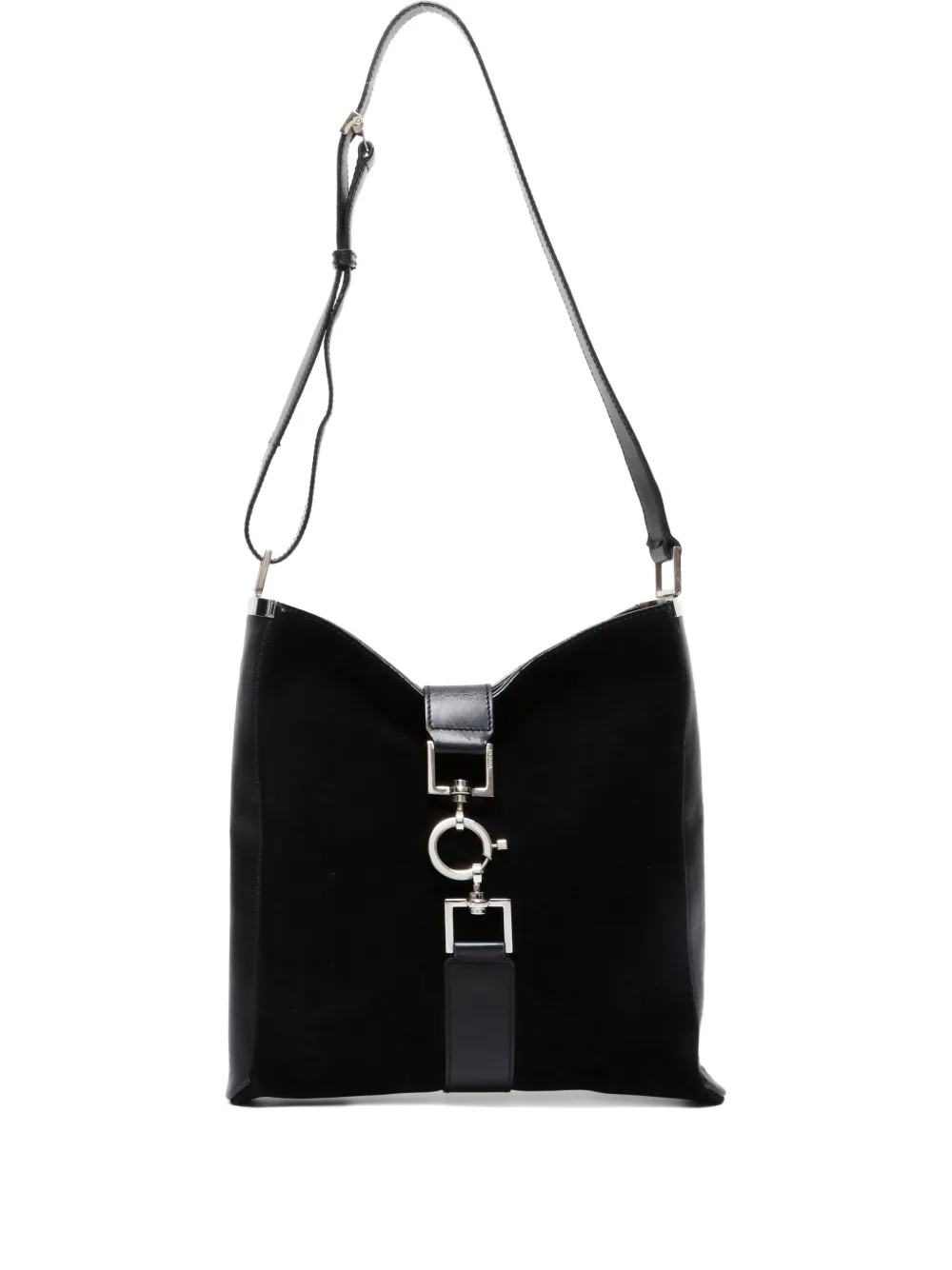 Gucci Pre-Owned 1980-2000s ジャッキー スエードショルダーバッグ - ブラック Gucci Pre-Owned 1980-2000s ジャッキー スエードショルダーバッグ - ブラック
