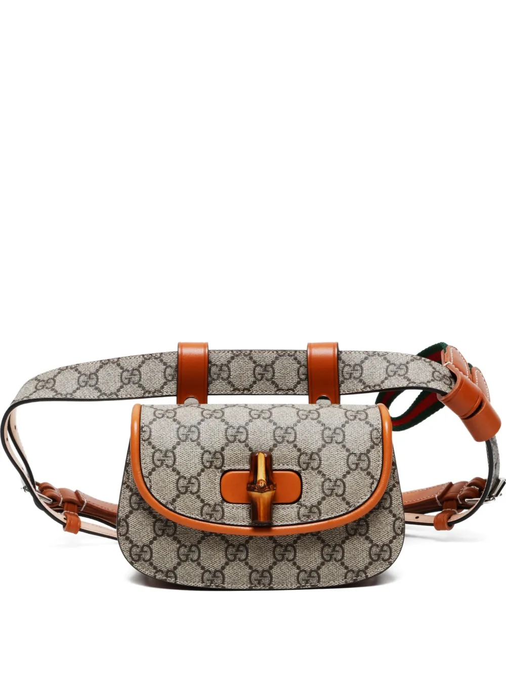 Gucci Pre-Owned 2016-2024 GG Spreme bamboo belt bag | Neutrals | Image 1