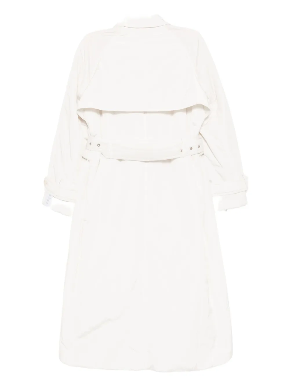 Rokh Double-breasted Trench Coat In Neutral