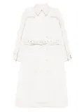 Rokh double-breasted trench coat - Neutrals