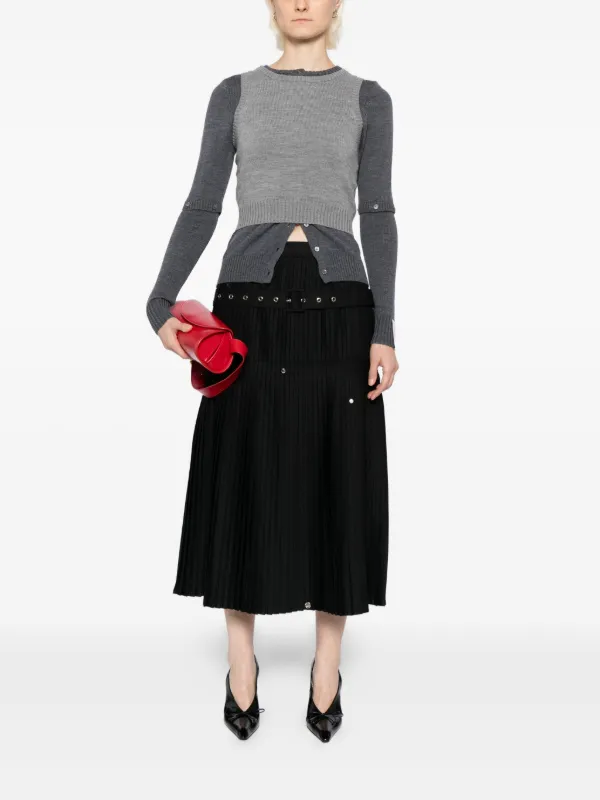 rokh プリーツ　スカート　ロク　新品 Rokh プリーツ スカート | ブラック | FARFETCH JP