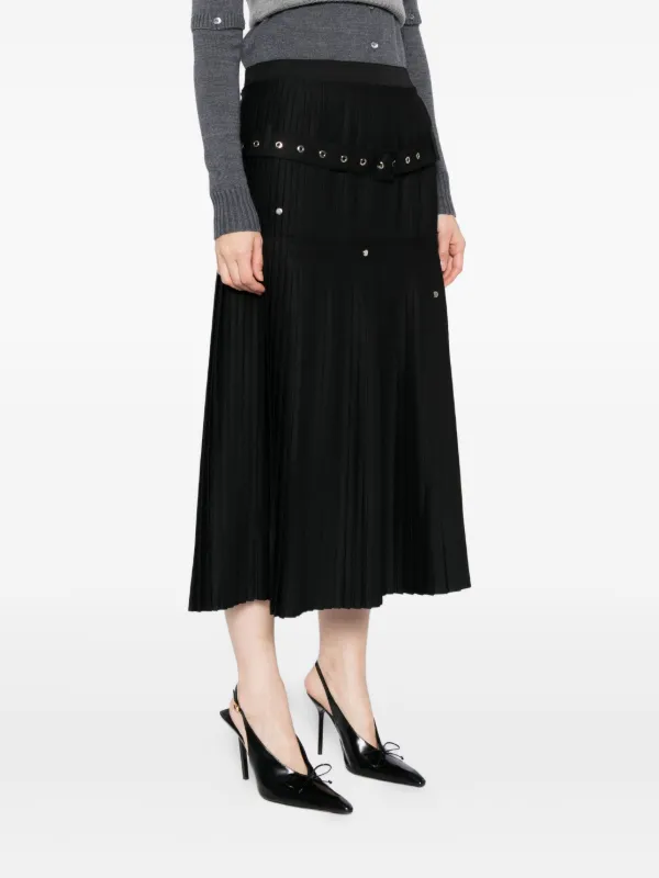 rokh プリーツ　スカート　ロク　新品 Rokh プリーツ スカート | ブラック | FARFETCH JP