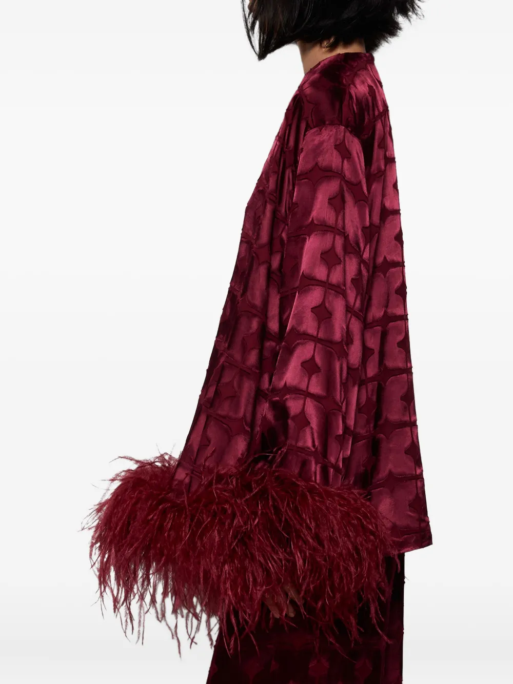 Dima Ayad Long-sleeve Blouse In Red