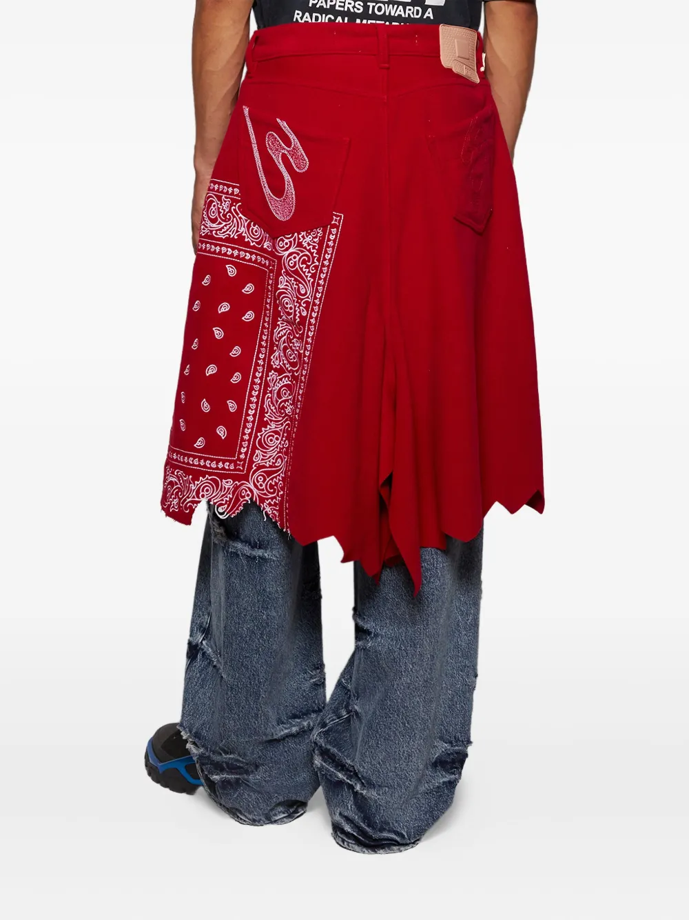 Pdf Paisley-pattern Jeans In Red