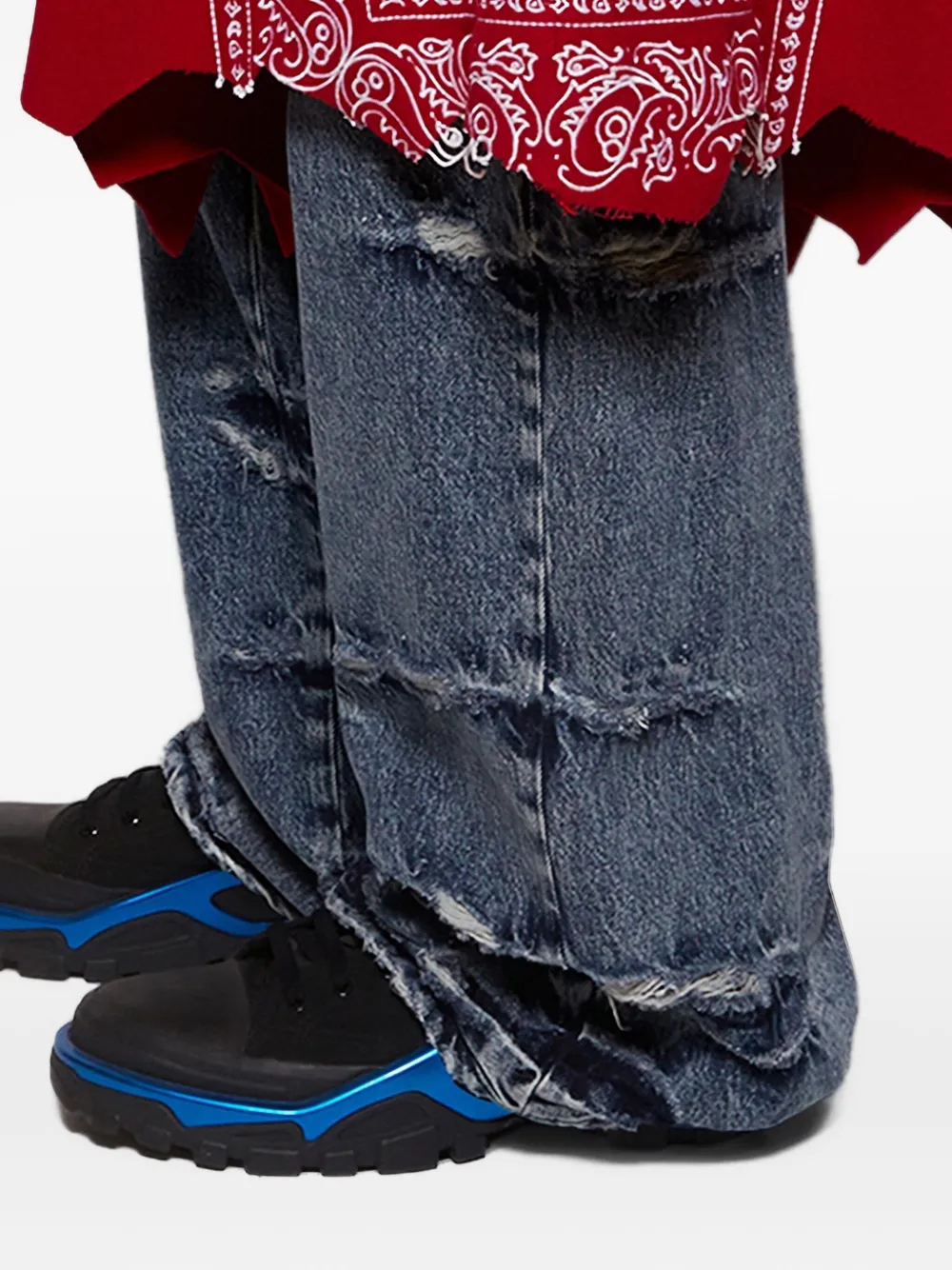 Pdf Paisley-pattern Jeans In Red
