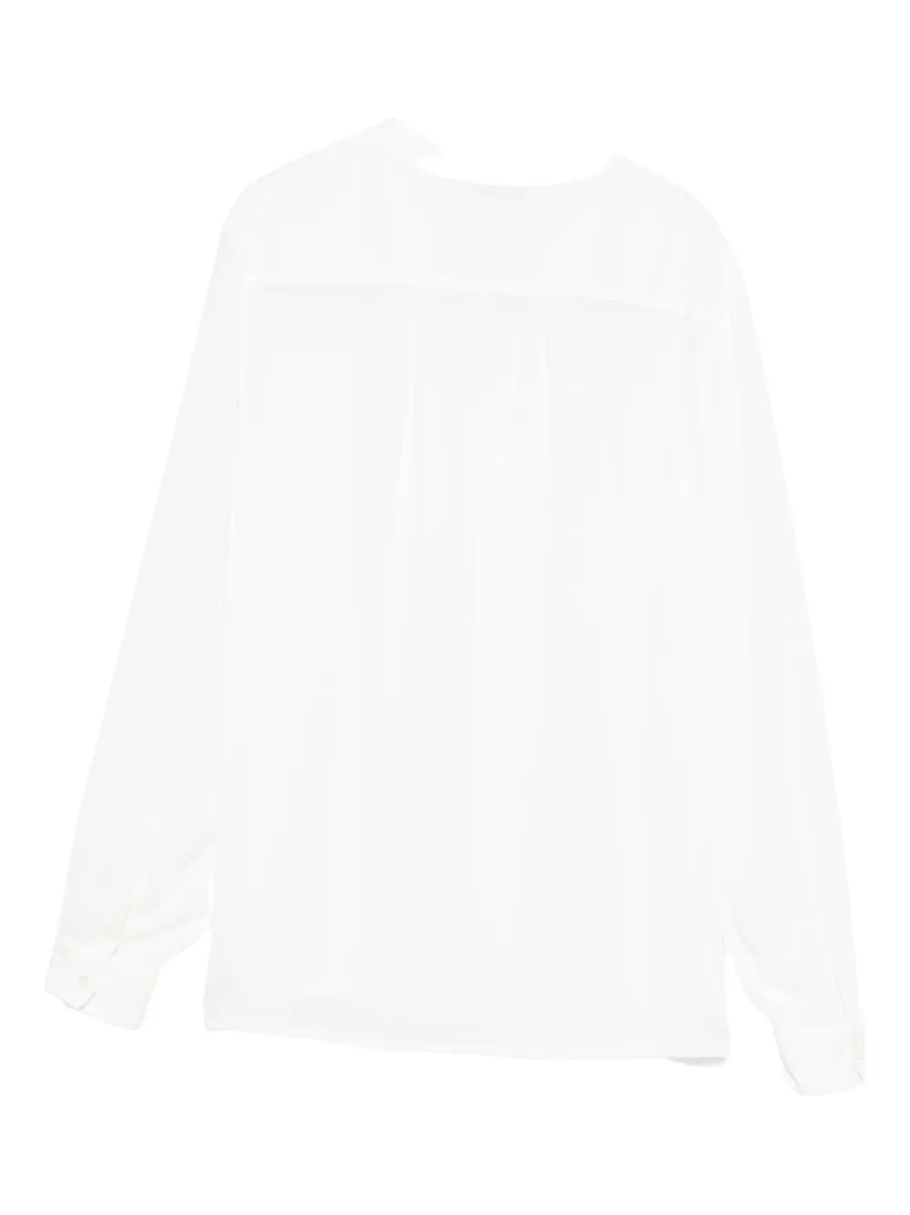 Blanca Vita V-neck long-sleeve top - Wit