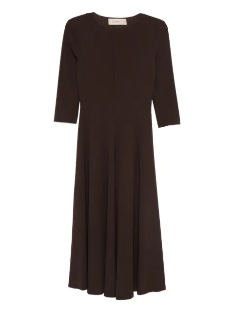 Blanca Vita three-quarter sleeve flared dress