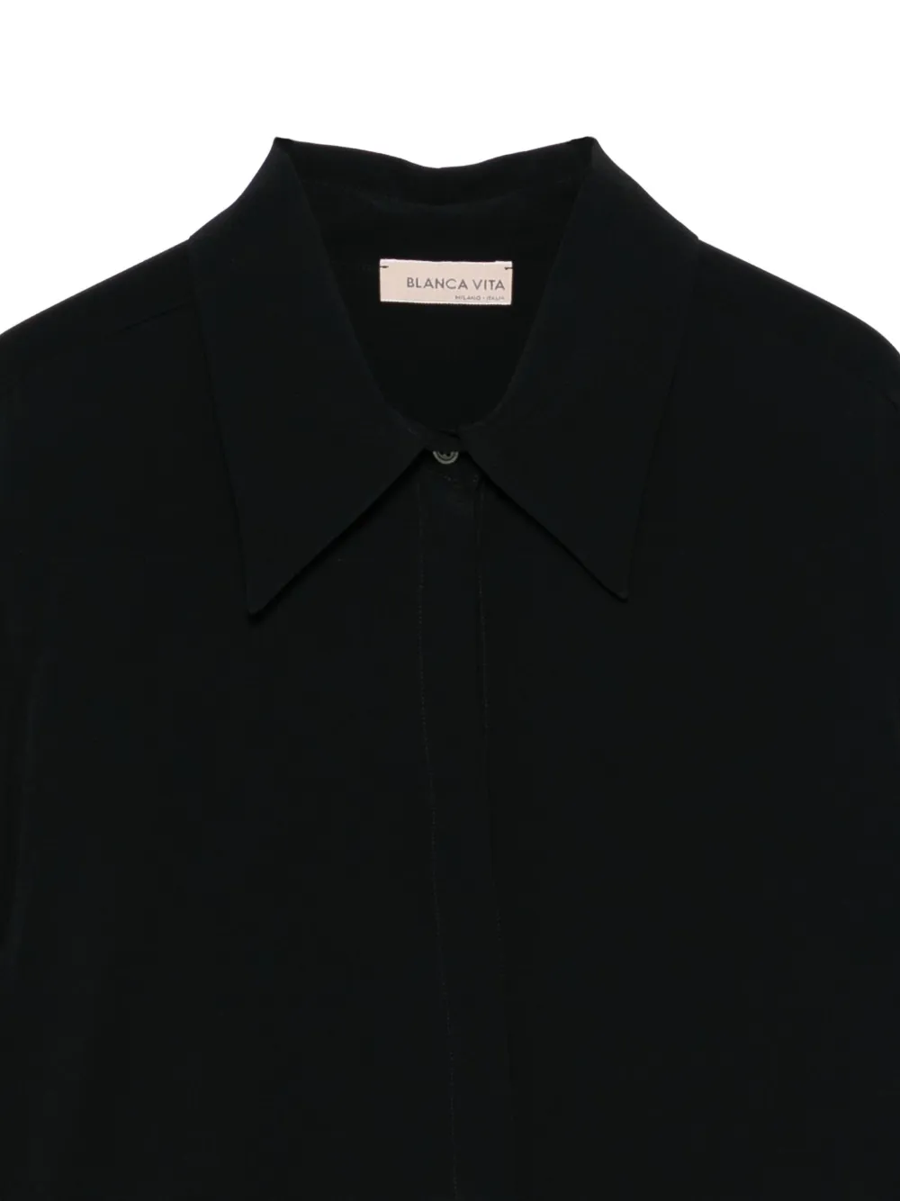 Blanca Vita Button-up blouse Zwart
