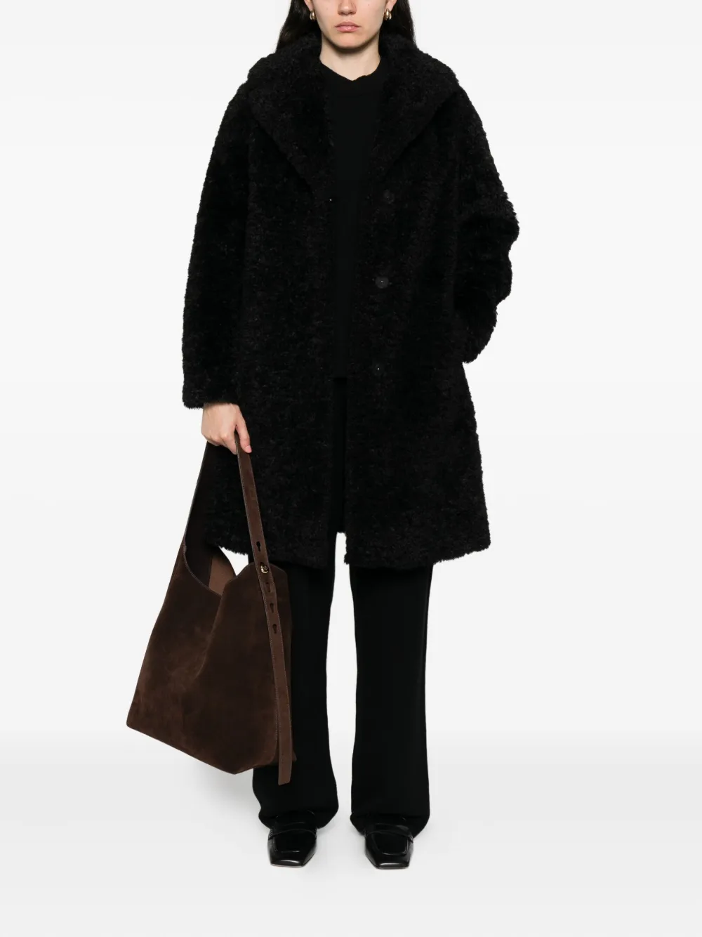 Herno Herno Coats Black | Faux Fur & Shearling Coats | Image 2