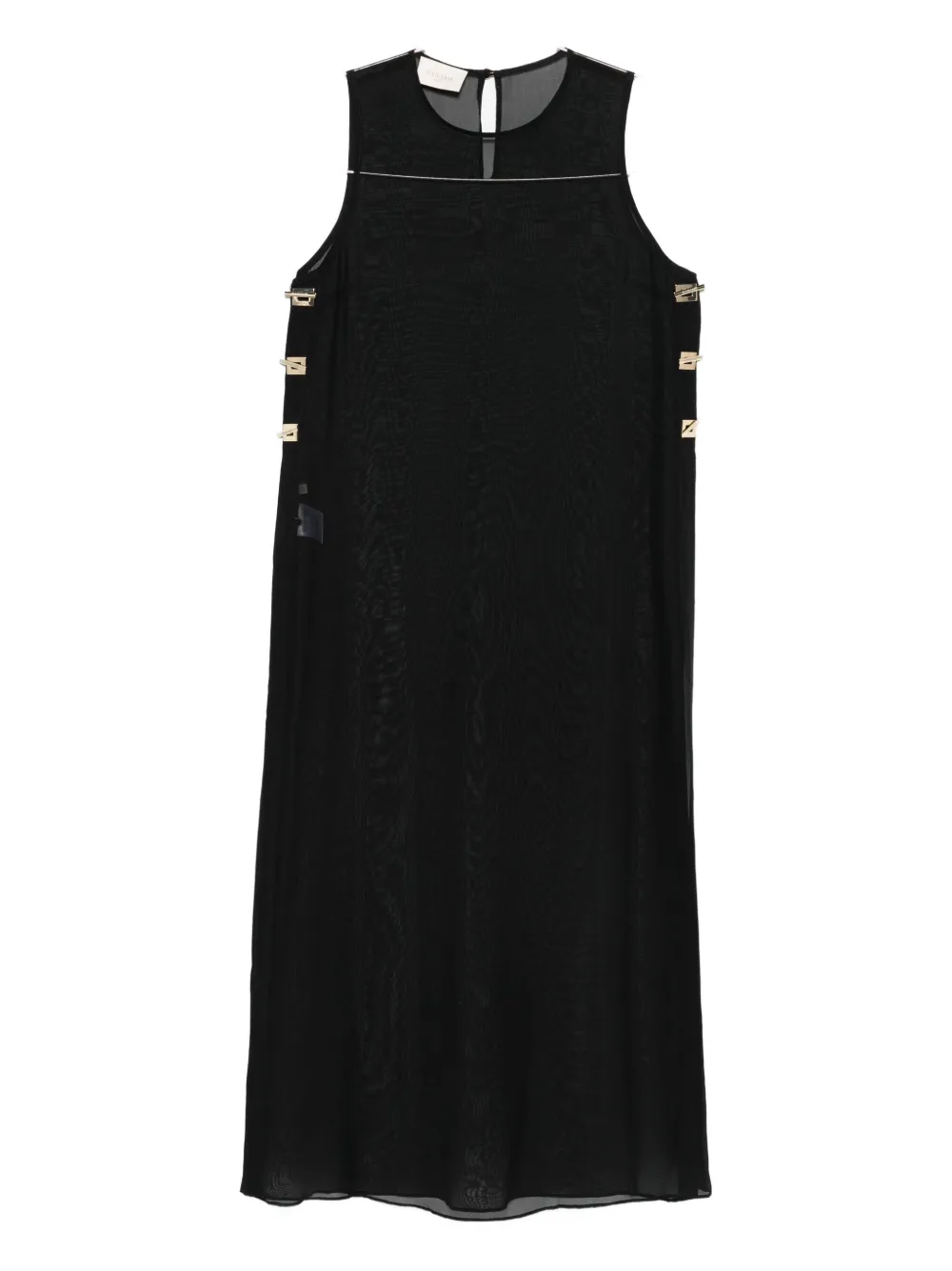 Danamè Clasp-detail Sleeveless Top In Black