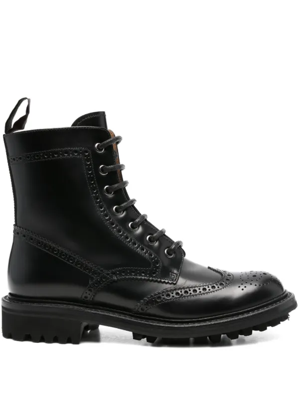 Church's Lace-up Brogue Boots in Black