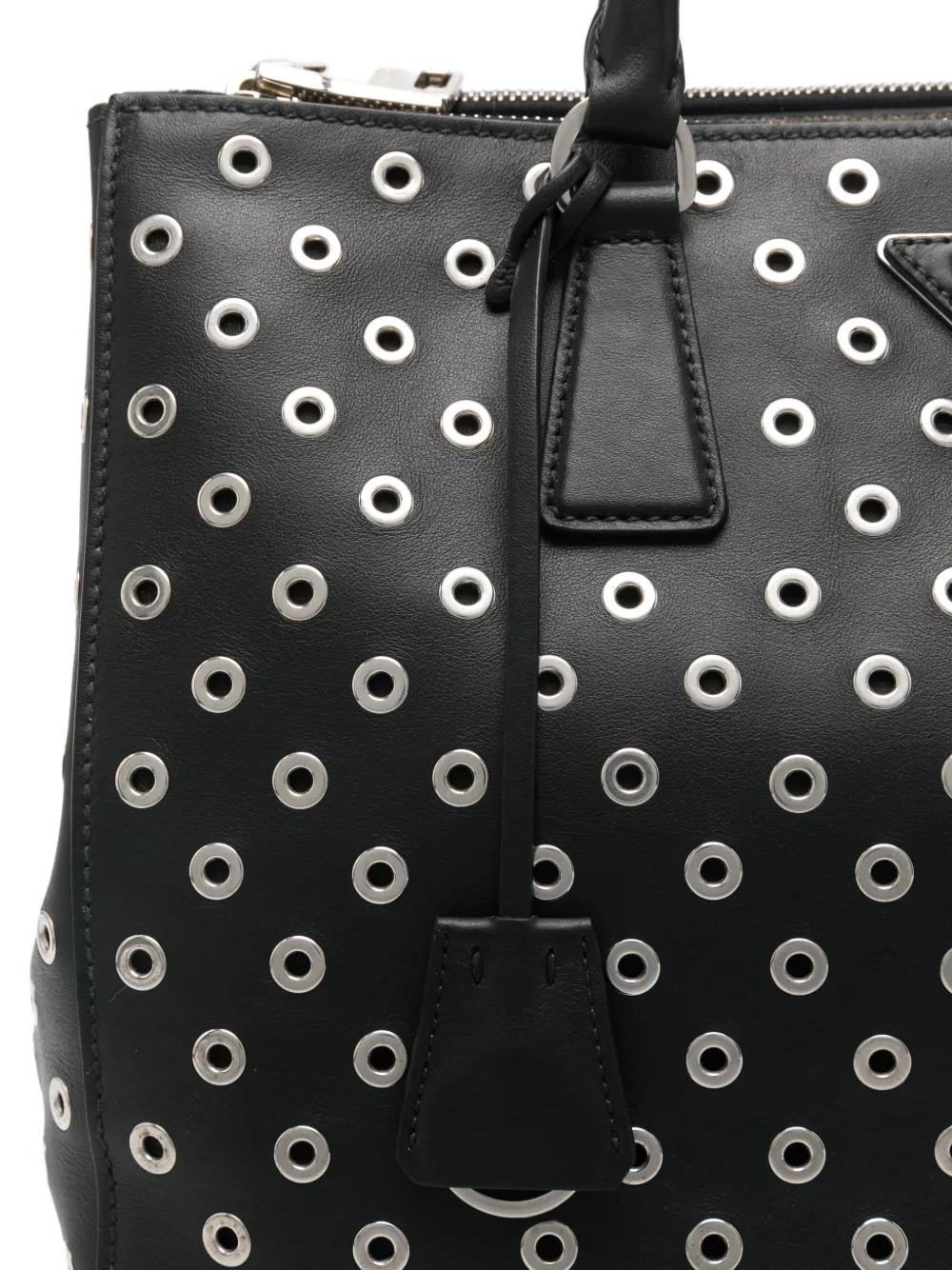 Prada Shopper met ringlets Zwart