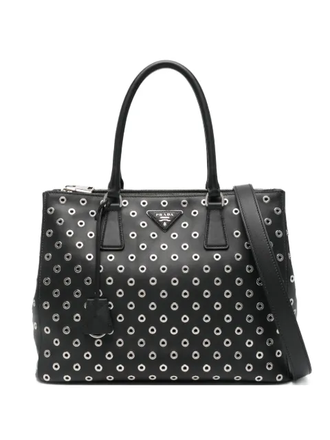 Prada eyelet tote bag