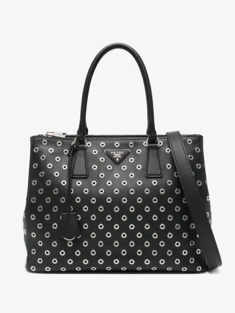 Prada eyelet tote bag