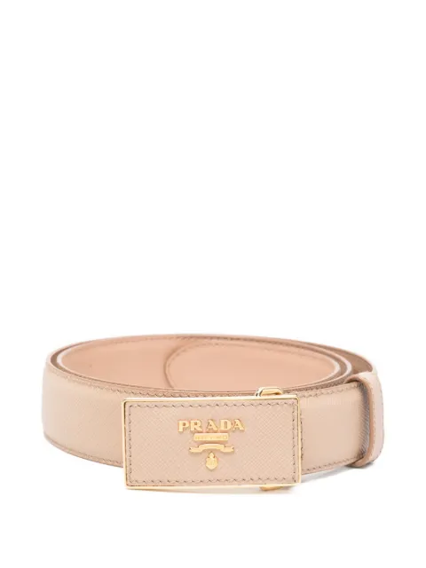 Prada logo-buckle belt