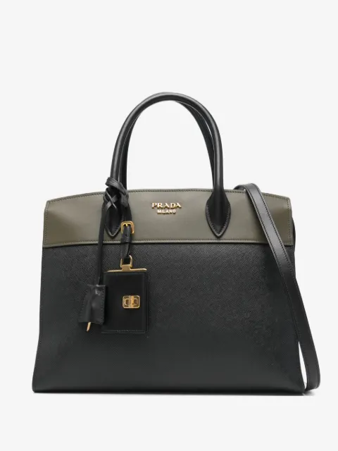 Prada padlock-detail shoulder bag