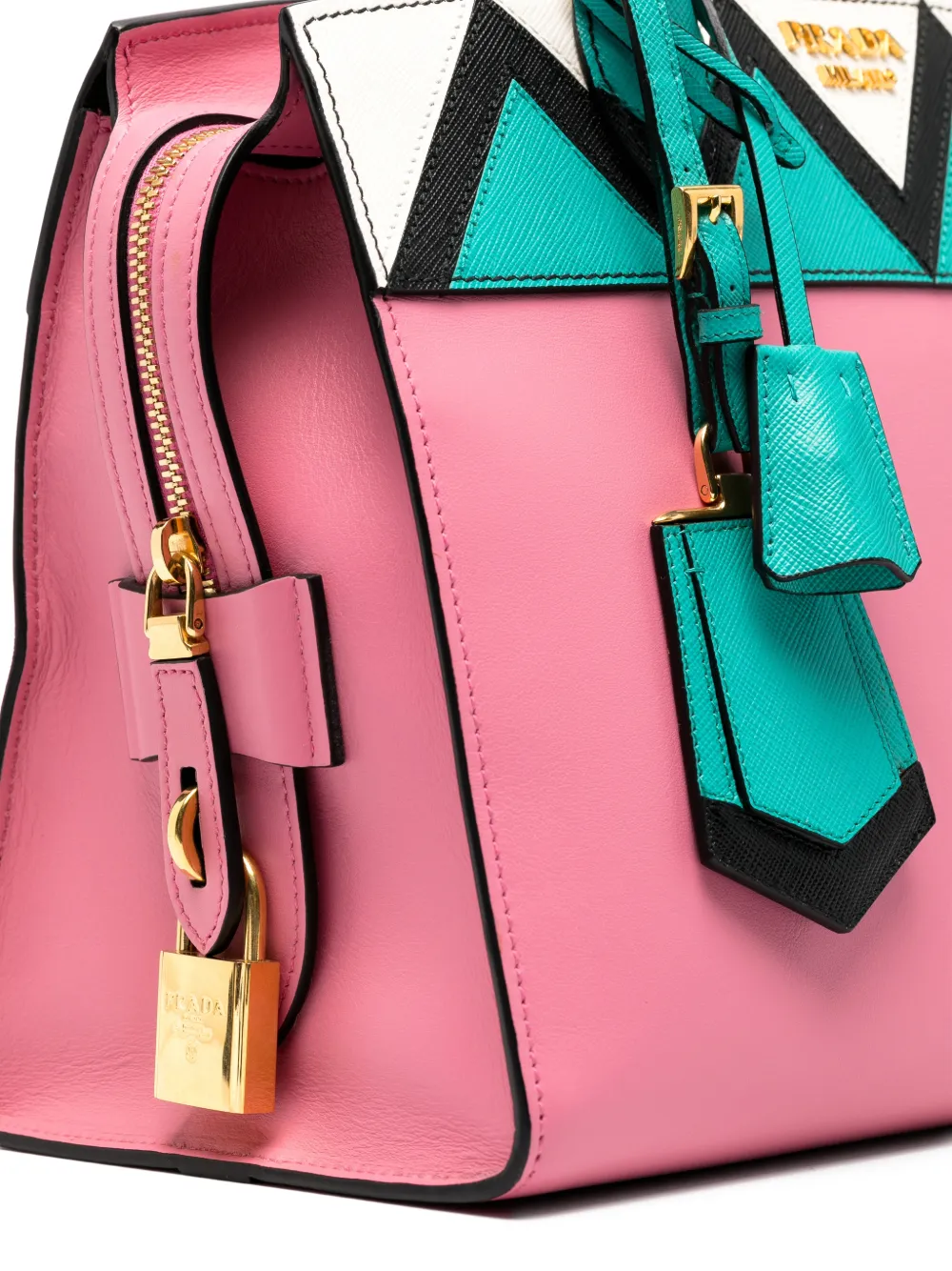 Prada Shopper met draaislot Roze