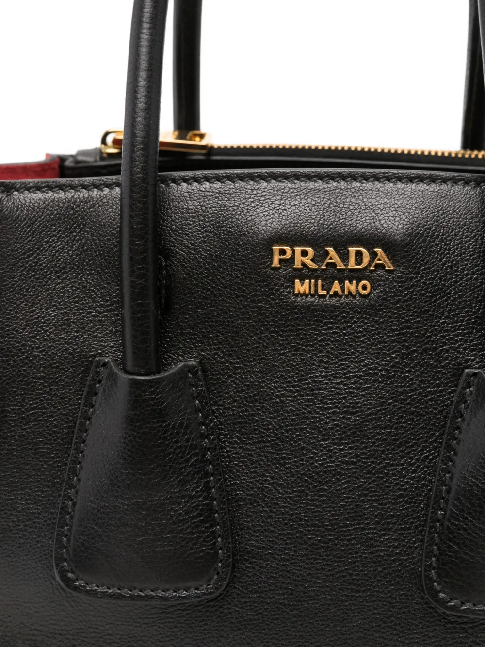 Prada Shopper met logo Zwart