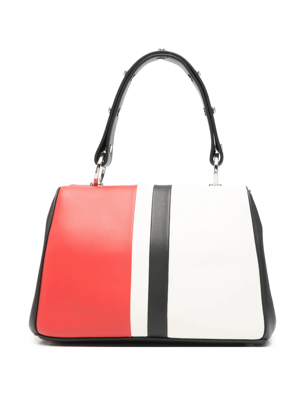 Prada studded-detail tote bag - Rosso