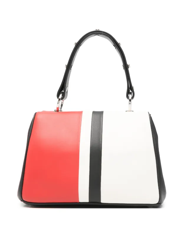 Prada Studded-detail Tote Bag in Red