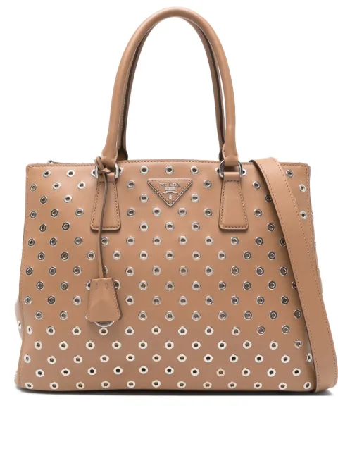 Prada Galleria eyelet-embellishment tote bag