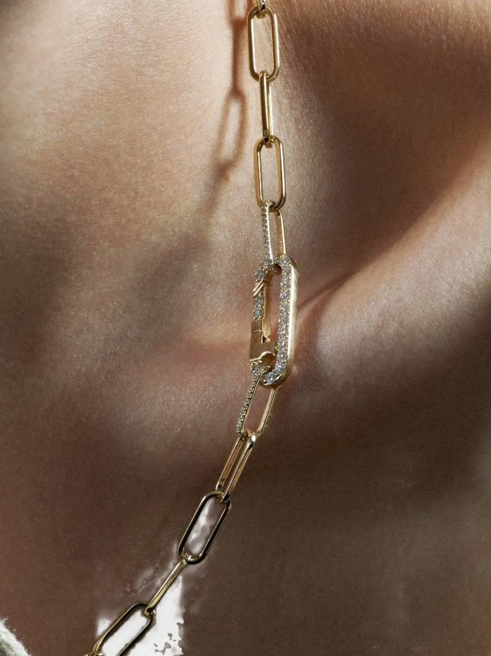 ALINKA 18K rose gold diamond Linka link-chain necklace | Image 2